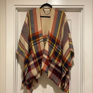 Francesca’s plaid scarf shawl